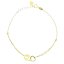 Pulsera de Oro 18K – Un Candado y Corazón que Sellan tu Amor
